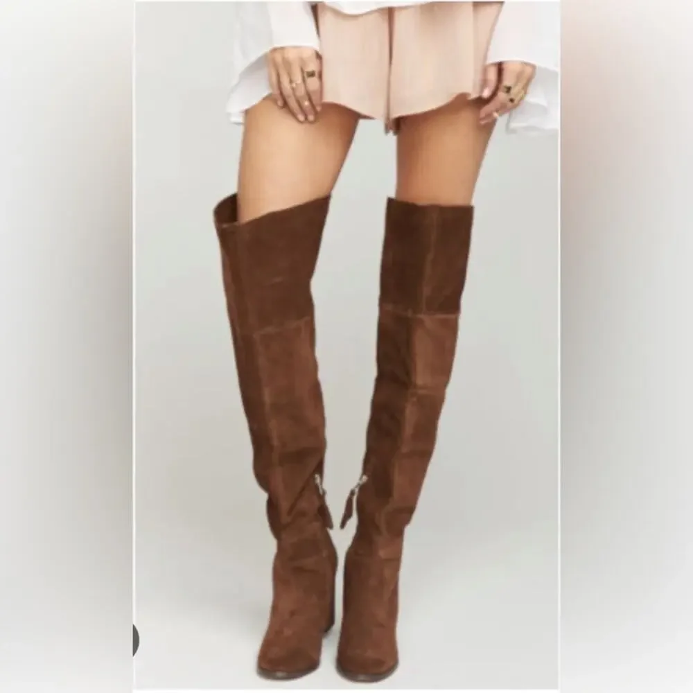 Steve Madden ~ Novela High Boots Brown ~ Suede